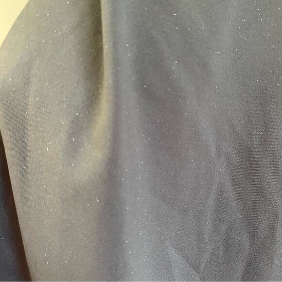 WINDSOR • Gray Shimmer Deep V-Neck Bodycon Mini Dress - Picture 5 of 9